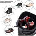 thumbnail image 2 of 10pcs Travel Shoe Bag with Clear Window Waterproof Dustproof Storage Bag for Shoes Clothes During Travel and Sports (Black), 2 of 5