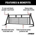 thumbnail image 2 of ARIES 111002 Classic Heavy-Duty Black Steel Truck Headache Rack Cab Protector, Select Ford F-150 Fits select: 2015-2017 FORD F150, 2019 FORD F150 SUPERCREW, 2 of 5