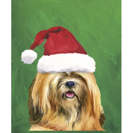 Lhasa Apso - Barbara Van Vliet Christmas Garden Flag