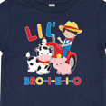 thumbnail image 4 of Inktastic Farmer Tractor Eieio Little Bro Boys Baby T-Shirt, 4 of 5