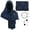Dark Blue, variant on Tattered Cape Shawl Court Bohemian Layering Piece Long Black Dress Gothic