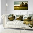 thumbnail image 3 of Designart 'Beautiful Sunrise in the farm ' Landscape Canvas Art Print, 3 of 3