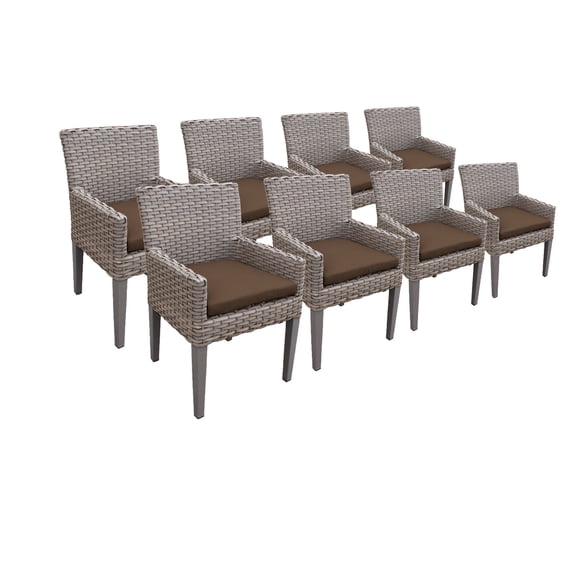 8 Harmony Dining Chairs With Arms
