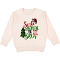 thumbnail image 2 of Inktastic Santa is Promoting Me to Big Sister Green Plaid Tree Toddler Sweatshirt, 2 of 4