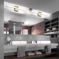 thumbnail image 3 of Combuh Dimmable LED Bathroom Vanity Light 24in Over Mirror Lighting Fixture Gold Bath Wall Lighting for Cabinets Mirror, 3 of 6
