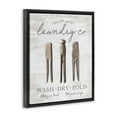 thumbnail image 4 of Stupell Industries Distressed Laundry Co Typography Painting Black Floater Framed Art Print Wall Art, 25 x 31, 4 of 10