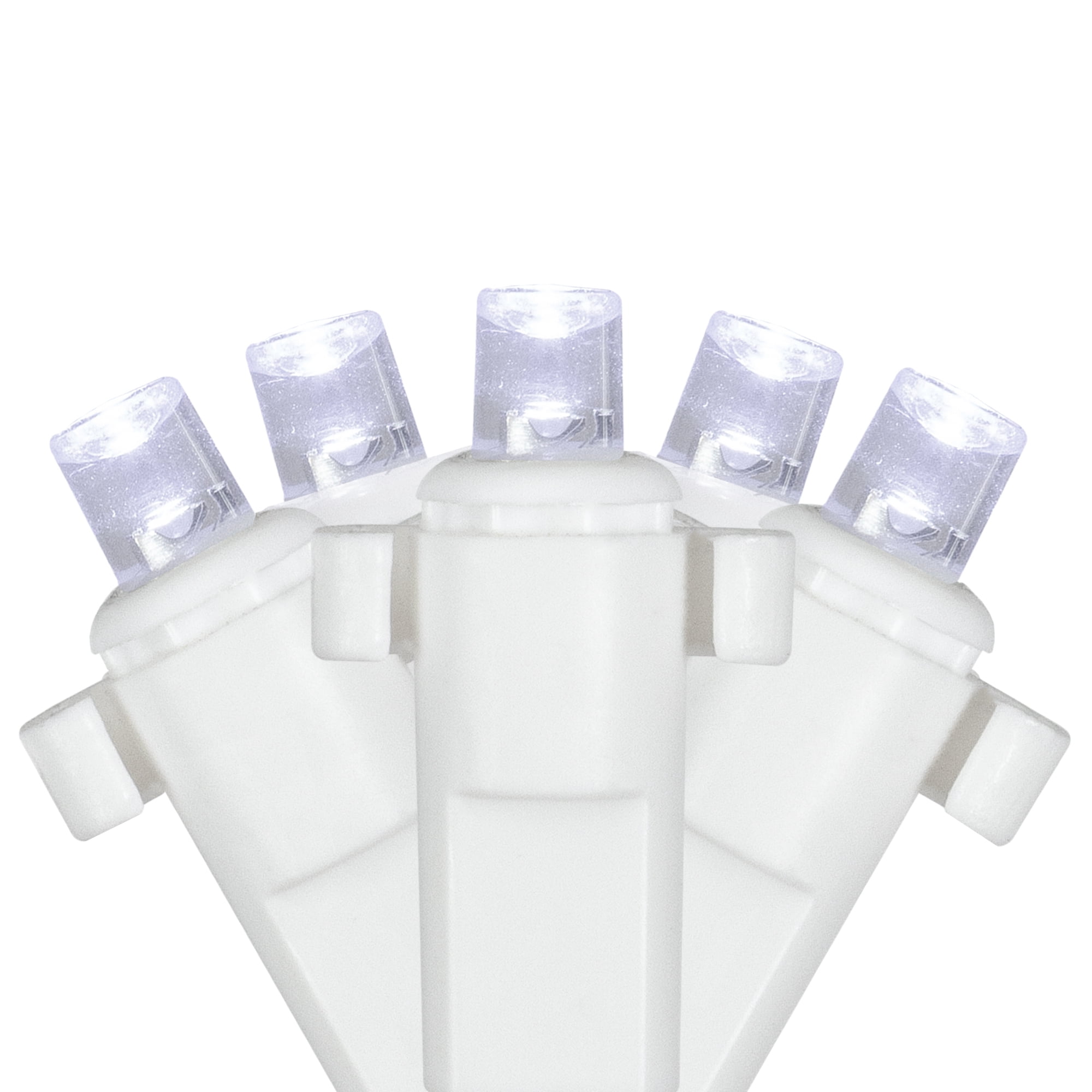 Northlight LED Net Style Column Wrap Christmas Lights - 2' x 8' - Pure White - White Wire