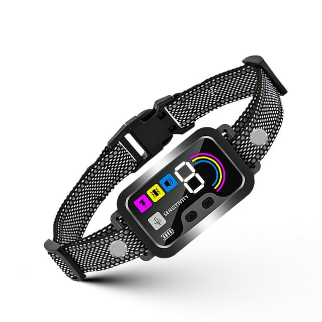 Smart Dog Bark Collar for Dogs Smart Ultrasonic Deterrent Device Rechargeable Anti Barking Collar