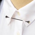 thumbnail image 3 of Alfiler de barra de cuello clásico para hombres, con , broche Pin Ropa Decoración Joyería Joyería Decoración para , diamante amarillo Yinane Clips para la barra del cuello de la camisa, 3 of 8