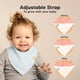 thumbnail image 3 of Baberos orgánicos tipo bandana para bebés KeaBabies, paquete de 8 unidades, superabsorbentes, 3 of 9