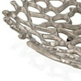 thumbnail image 4 of HomeRoots 15" Silver Aluminum Coral Decorative Bowl, 4 of 5