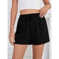 thumbnail image 2 of Womens Soft Pajama Shorts Drawstring Waistband Sleepwear Bottoms Sleep Shorts Lounge Plus Size S, 2 of 5