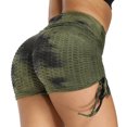 thumbnail image 2 of Gibobby Pantalones de Casuales Bubble Women's Three Fitness Quarter Yoga High Tie-dye Pantalones con cordón Pantalones cortos deportivos Cintura M, 2 of 5