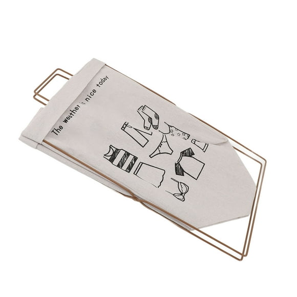 Cesto Para La Colada Con Estante De Metal, Cesto Plegable Para Ropa Sucia, Cesto Para La Colada Con Marco En X De Metal Plegable Con Asas Para Dormitorio, Universidad, Espacio