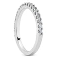thumbnail image 2 of 14k White Gold Prong Diamond Wedding Ring Band U Settings Size 6.5, 2 of 3