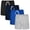 Black,Light Grey,Royalblue,Navy Blue, variant on Resinta 4 Pack Toddler Boy Cotton Shorts Boys Casual Shorts Pull-on Shorts Soft Baby Boy Shorts for Summer