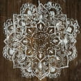 thumbnail image 2 of Nai, Danhui 20x20 Gold Ornate Wood Framed with Double Matting Museum Art Print Titled - Mandala on Dark Wood, 2 of 4