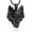 Black, variant on Wolf Pendant Necklace for Men 316 Stainless Steel Cremation Jewelry Viking Wolf Head Urn Necklace Ashes Keepsake Wolf Jewelry Gift