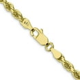 thumbnail image 3 of Solid 10k Yellow Gold 3.7mm Diamond-cut Rope Chain - 30", 3 of 8