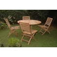 thumbnail image 3 of Anderson Teak Andrew Butterfly Folding 5-Pieces Dining Set, 3 of 3