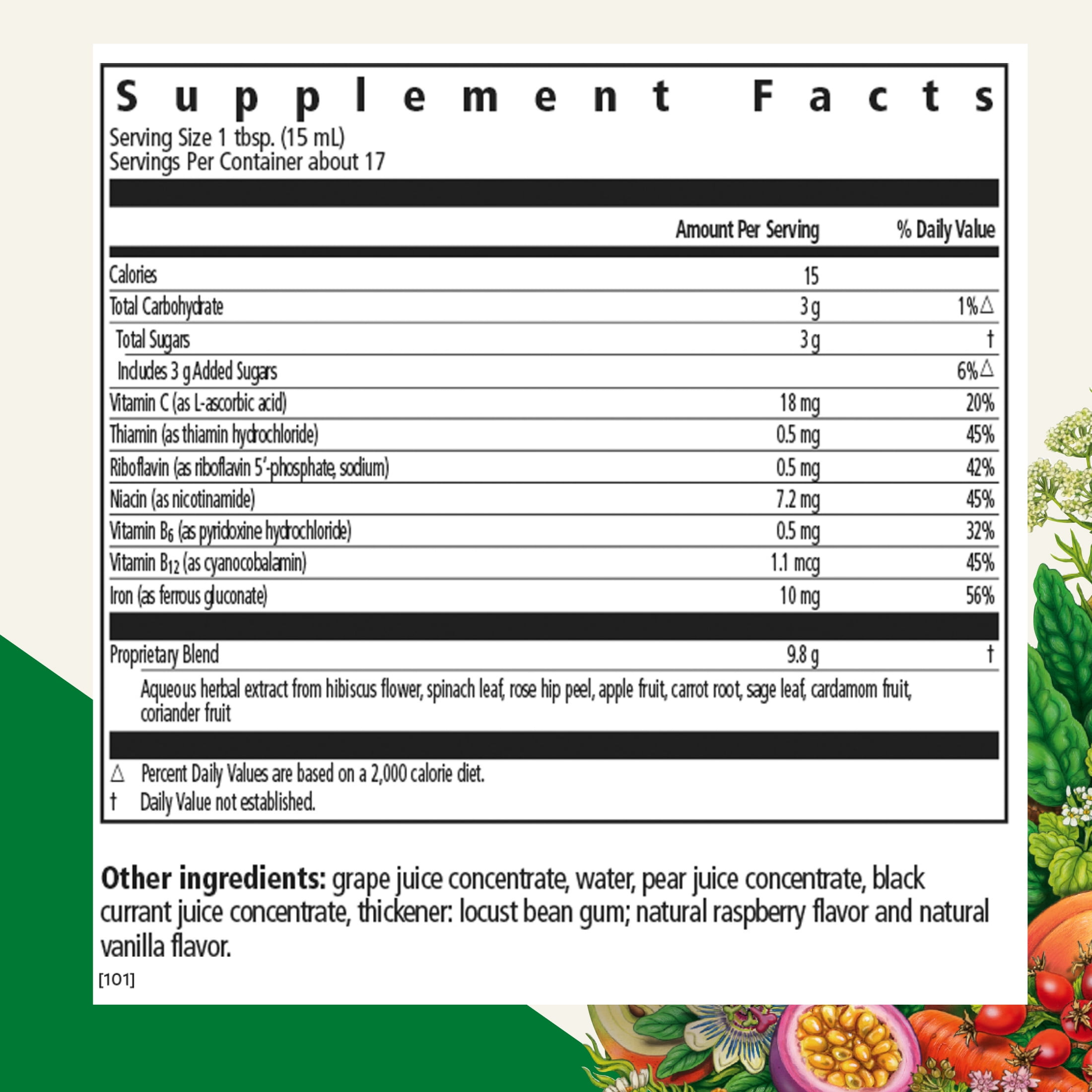 Floradix Iron Kids - Liquid Iron & Vitamin Formula - Children's Supplement with C & B Vitamins - Vegan - Raspberry-Vanilla Flavor - 8.5 fl oz