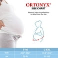 thumbnail image 4 of ORTONYX Maternity Support Belt - Back, Pelvic, Hip, Abdomen, Sciatica Pain Relief - Belly Band for Pregnant Women- L/XXL Black, 4 of 6