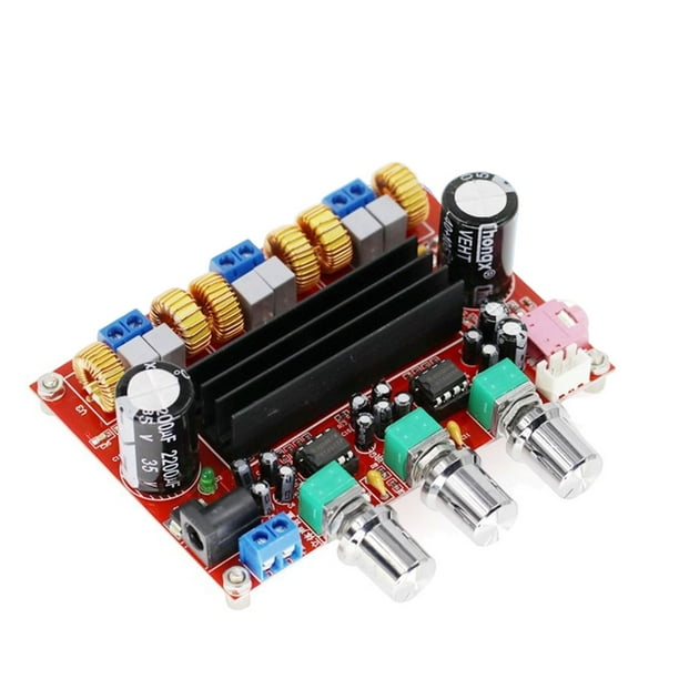Cateissary Placa amplificadora XH M139 12V TPA3116D2 100W, placas de tono resistentes, altavoz de módulo de sonido electrónico ligero ajustable Electrónica miscelánea
