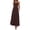 Brown, variant on Summer Maxi Dresses for Women Strapless Ruched Tube Top Beach Vacation Spring Wedding Guest Dress Pockets