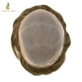 thumbnail image 4 of Lyrical Hair Toupee for Men Fine Mono Mens Toupee Human Hair Replacement Systems Monofilament with NPU Hairpiece for Man Black Brown Blonde Gray Hair Wig Unit, 4 of 6