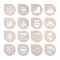 thumbnail image 1 of 3xPlantillas De Café Plantilla De Espuma Reutilizable Para Arte Latte Para Tarta, Mousse De, 1 of 8