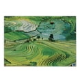 thumbnail image 1 of Landscape Cutting Board, Aerial Vista Photo of Nature Scenery Abstract Fields with Rocks and Trees Print, Decorative Tempered Glass Cutting and Serving Board, in 3 Sizes, by Ambesonne, 1 of 2