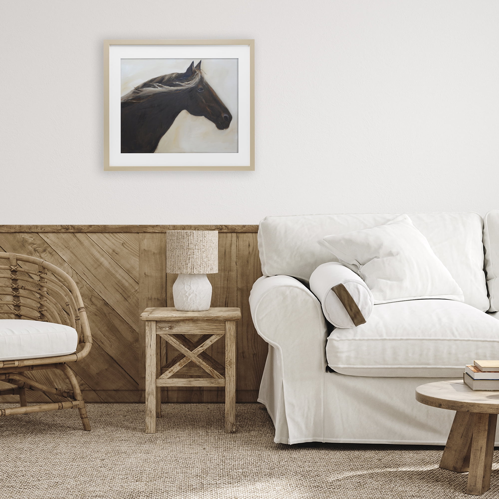 Stupell Industries The Mare In Profile Birch Framed Print Under Glass, design by Jadei Graphics