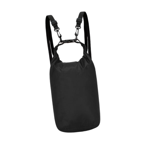 Mochila impermeable y flotante cómoda para hombres y mujeres en la playa o para rafting. Negro