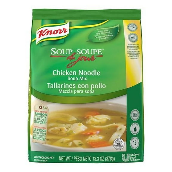 Knorr Professional Soup Du Jour Chicken Noodle Soup Mix, 13.3 Ounce -- 4 per Case.