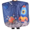 thumbnail image 3 of Capa de corte de pelo impermeable para niños, capa de corte de pelo para niños - Delantal de capa de peluquero de salón profesional, 3 of 5