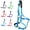Blue, variant on T TEKE Heavy Duty Polypropylene Horse Halter, Padded with Anti-Rubbing Waffle Neoprene, Full Size, Black, 1 Pack