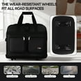 thumbnail image 6 of 30" Expandable Foldable Luggage Bag Suitcase with 4 Swivel Wheels Collapsible Rolling Travel Bag for Home Storage Moving,Black - EX, 6 of 7