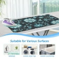 thumbnail image 5 of Blue Flowers on Black Background Ironing Mat Blanket for Table Top Travel Portable Ironing Board Pad 47.2x27.6 Inch, 5 of 6