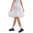 thumbnail image 3 of INSPIRE CHIC Women's Length Crinoline Prom Evening Wedding Dress Petticoats Underskirt Tutu Half Slips M White 60cm, 3 of 6