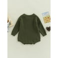 thumbnail image 4 of Bagilaanoe Newborn Baby Girl Boy Knit Rompers Sweater Long Sleeve Bodysuit 3M 6M 9M 12M 24M Infant Fall Winter One Piece Jumpsuit, 4 of 8