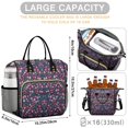 thumbnail image 5 of OBREWU Pioneer Flower Womens Lunch Box for Work,Insulated Large Pioneer Flower Lunch Bag for Women,Loncheras Para Mujer,Leakproof Adult Lunch Bag for Work,Beach,Travel,Picnic,Camping, 5 of 7