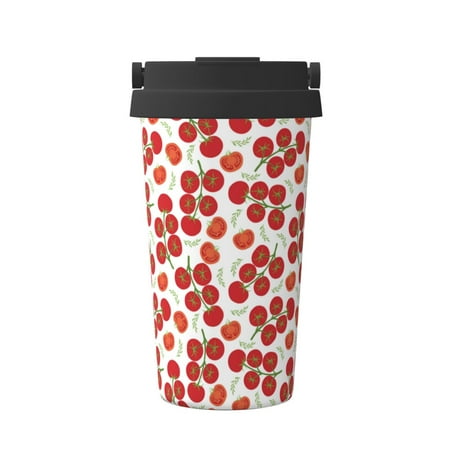 

Junzan Tomato for Stainless Steel Vacuum Insulated Tumbler - Reusable Insulated Cold Brew Iced Coffee Cup Thermos -Gifts for Women Men Him Her