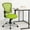 Green, variant on Emma + Oliver Mid-Back White Mesh Swivel Task Office Chair with Chrome Base and Arms