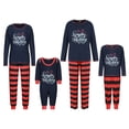 thumbnail image 2 of Kmbangi Striped Parent-child Outfit Printing Long Sleeve Sleepwear Jumpsuit, 2 of 9