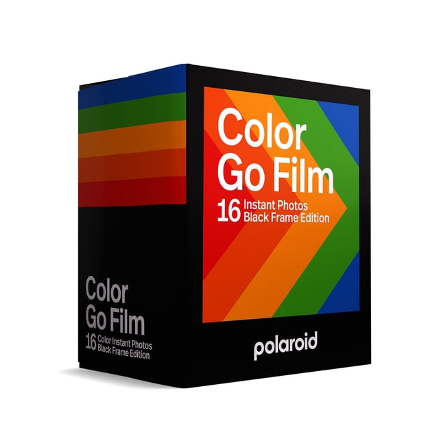 Película Polaroid Go Color Paquete Doble de Marco Negro 16 Fotos