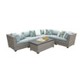 thumbnail image 2 of TK Classics Florence 7 Piece Outdoor Wicker Patio Furniture Set 07b, 2 of 2