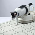 thumbnail image 1 of SussexHome Pets Ultra-Thin Cat and Dog Litter Mat for Litter Box - Washable Soft Natural Cotton Cat and Dog Litter Trapping Mat - Paws-Kind Slip Resistant Litter Catching Mat, 1 of 7