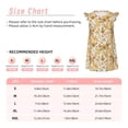 thumbnail image 3 of Vsdgher Rétro Années 70 60 Fleur pour Filles Chemises de Nuit Manches Courtes à Volants Robe de Nuit Pyjama pour Fête Pyjama-Grand, 3 of 6