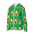 thumbnail image 2 of Gaeub Cartoon Fruit 1 Men's and Women's UPF 50+ Long-Sleeved Sun Protection Clothing, Fishing Shirt Long Sleeve Zip - Large, 2 of 9