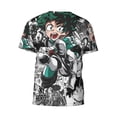 thumbnail image 6 of Academia Boku No Hero T-Shirt for Men Novelty 3D Pritneted Casual Short Sleeve Tees Shirt Summer Street T Shirt Top, 6 of 7